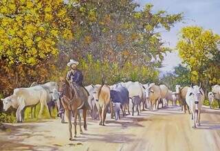 Pintura tirou guarda da depress&atilde;o e levou suas telas at&eacute; a Alemanha