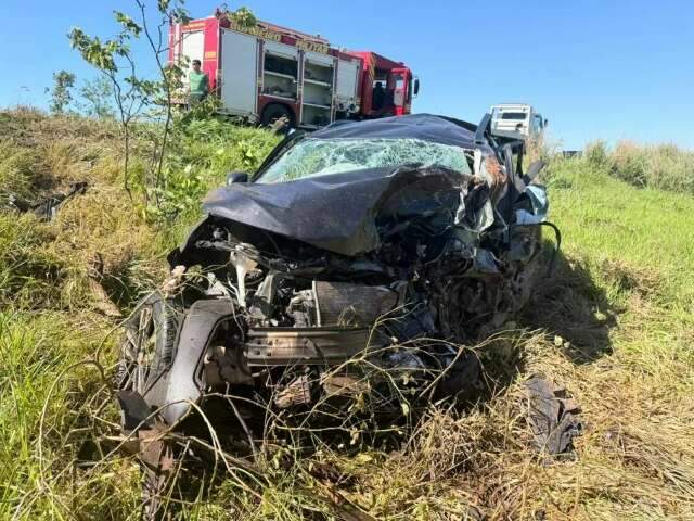 Morador de Bataguassu morre ap&oacute;s acidente em ultrapassagem na BR-267