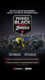 Feir&atilde;o Black leva descontos gigantes para quem quer sair de moto nova