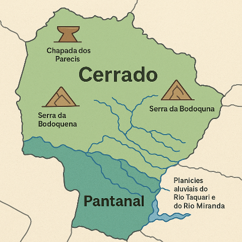 IBGE prop&otilde;e nova divis&atilde;o ecol&oacute;gica e revela diversidade do Cerrado e Pantanal