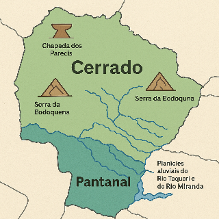 IBGE prop&otilde;e nova divis&atilde;o ecol&oacute;gica e revela diversidade do Cerrado e Pantanal