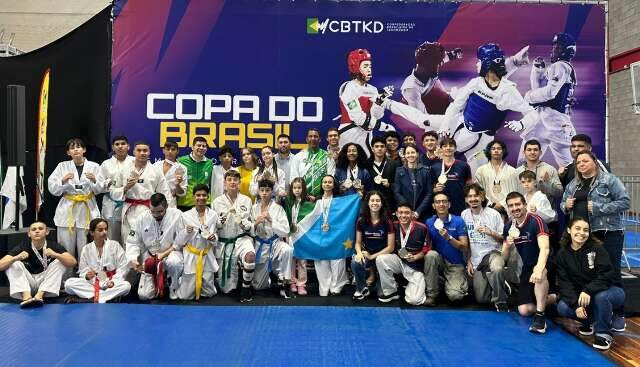Atletas de MS conquistam 35 medalhas na Copa do Brasil de Taekwondo