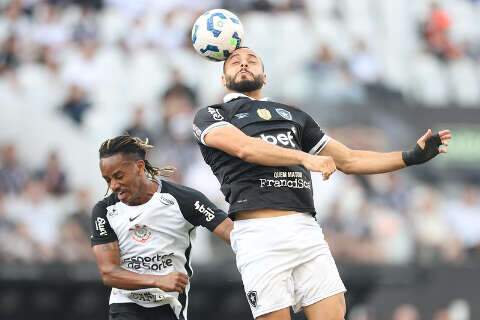 Corinthians e Botafogo empatam em jogo de quatro gols pelo Brasileir&atilde;o
