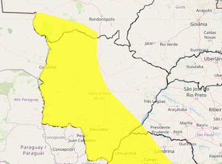 Tempestades com granizo colocam MS em alerta