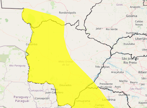 Tempestades com granizo colocam MS em alerta