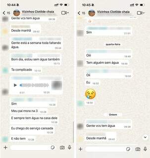 Moreninha 4 的居民抱怨持續缺水