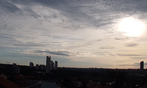 Ter&ccedil;a-feira em MS ser&aacute; de tempo inst&aacute;vel com chuvas isoladas