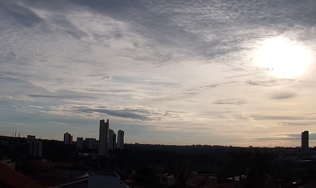 Ter&ccedil;a-feira em MS ser&aacute; de tempo inst&aacute;vel com chuvas isoladas