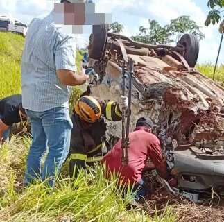 Colis&atilde;o na MS-386 deixa um morto e mobiliza equipes de resgate em Amambai