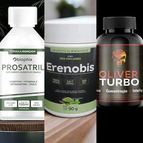 Anvisa pro&iacute;be suplementos Prosatril e Erenobis e o produto &Oacute;liver Turbo