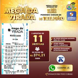 Aposte em grupo e concorra a at&eacute; R$ 1 bilh&atilde;o com bol&otilde;es da Mega da Virada