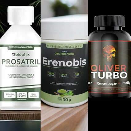 Anvisa proíbe suplementos Prosatril e Erenobis e o produto Óliver Turbo