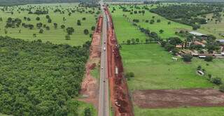 Duplica&ccedil;&atilde;o da BR-163 chega &agrave; fase de pavimenta&ccedil;&atilde;o na regi&atilde;o da Capital