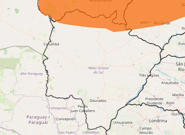 Chuva intensa e vento de at&eacute; 100 km/h podem atingir 6 cidades de MS at&eacute; amanh&atilde;