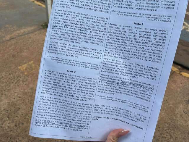 Tema da redação da UFMS gera identificação e autocrítica entre candidatos