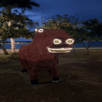 Esquisitona? Capivara gigante d&aacute; o que falar em decora&ccedil;&atilde;o de Natal