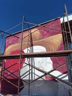 Paixão por Ney Matogrosso virou painel gigante na Vila Carvalho Paixão por Ney Matogrosso virou painel gigante na Vila Carvalho