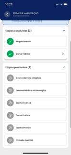Candidato conclui curso teórico da CNH em 1 dia pelo novo aplicativo: "incrível" Candidato conclui curso teórico da CNH em 1 dia pelo novo aplicativo: "incrível"