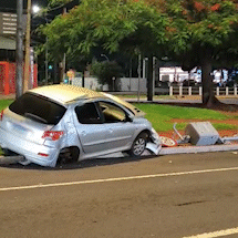 Ainda em teste, radar amanhece destru&iacute;do na Avenida Afonso Pena
