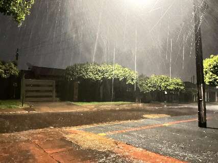 Dourados volta a enfrentar chuva intensa com ventos fortes e queda de galhos