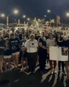 De luto, Ribas faz ato e cortejo em protesto e despedida por mais um feminic&iacute;dio