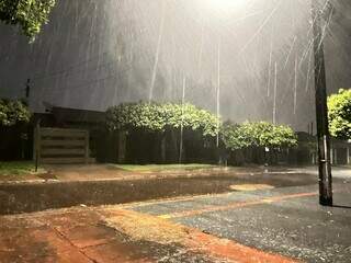 Dourados volta a enfrentar chuva intensa com ventos fortes e queda de galhos Dourados volta a enfrentar chuva intensa com ventos fortes e queda de galhos