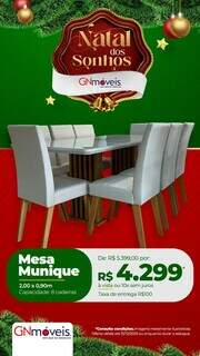 Fim de ano na GN Móveis reúne mesas e sofás ideais para receber a família Fim de ano na GN Móveis reúne mesas e sofás ideais para receber a família