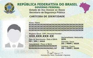 Cerca de 600 mil novas carteiras de identidade já foram emitidas em MS Cerca de 600 mil novas carteiras de identidade já foram emitidas em MS