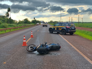 Motociclista de 59 anos morre ao cair em pista da BR-163 Motociclista de 59 anos morre ao cair em pista da BR-163