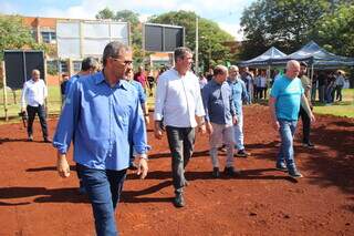 Em Dourados, Riedel visita obra do Restaurante Universit&aacute;rio da UEMS
