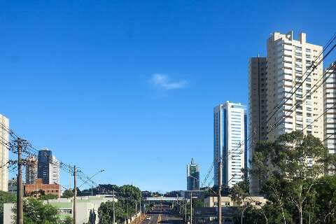 Domingo de calor e alerta para chuvas intensas e ventos fortes em MS