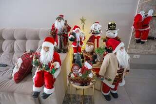 Casa ganhou neve para encantar noite de Natal no Rita Vieira 