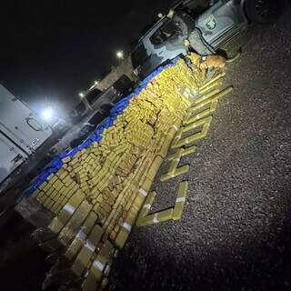 Homem &eacute; preso enquanto vigiava carga com mais de uma tonelada de maconha 