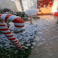 Casa ganhou neve para encantar noite de Natal no Rita Vieira 