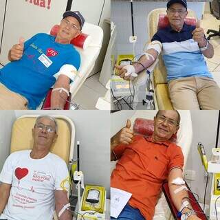 Aos 69 anos, idoso comemora 73 doa&ccedil;&otilde;es de sangue que podem ter salvado 292 vidas
