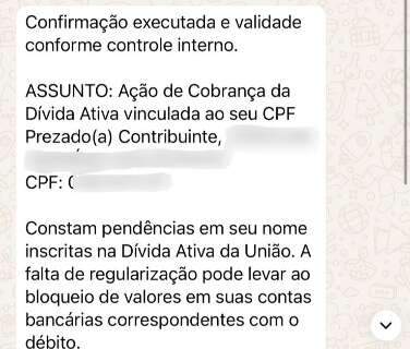 Receita Federal alerta para golpe que simula cobran&ccedil;a de d&eacute;bitos com a Uni&atilde;o