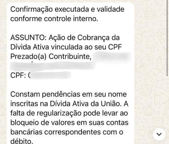 Receita Federal alerta para golpe que simula cobran&ccedil;a de d&eacute;bitos com a Uni&atilde;o