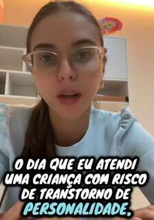 Psicóloga choca ao falar de "crimes" de criança com traços de psicopatia Psicóloga choca ao falar de "crimes" de criança com traços de psicopatia