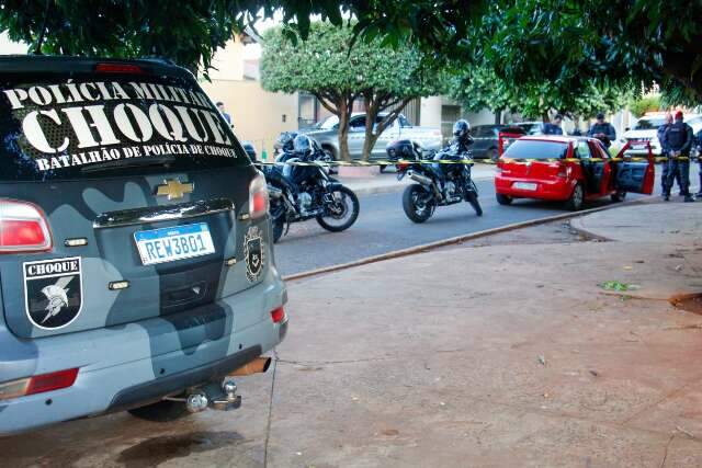 Foragido morre em confronto com o Choque ap&oacute;s persegui&ccedil;&atilde;o no Aero Rancho