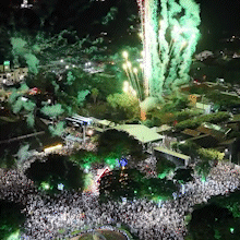 R&eacute;veillon re&uacute;ne 30 mil pessoas e lota a Pra&ccedil;a da Liberdade, em Bonito