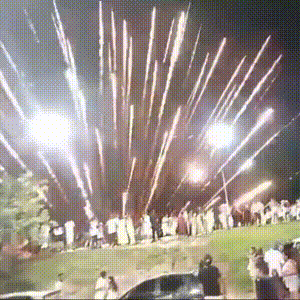 Show de fogos da prefeitura vira cena de correria na orla do Rio Paraguai