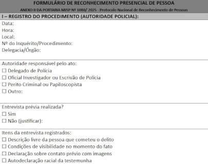 Minist&eacute;rio padroniza reconhecimento de suspeitos e pro&iacute;be "&aacute;lbuns policiais"