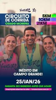 Campo Grande realiza 1&ordm; circuito de rua homologado em MS