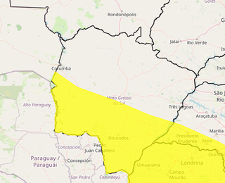 Sexta-feira ser&aacute; quente e com risco de tempestade em Mato Grosso do Sul