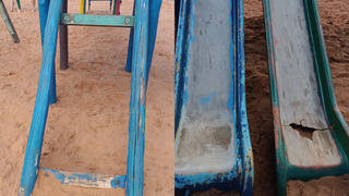 Av&oacute; relata perigo em brinquedos quebrados no Parque das Na&ccedil;&otilde;es Ind&iacute;genas