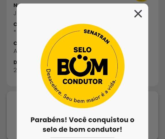 Voc&ecirc; possui o selo de &ldquo;Bom Condutor&rdquo; na CNH?