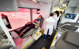 &Ocirc;nibus do Hemosul ir&aacute; percorrer MS para ampliar coleta de sangue em 20%