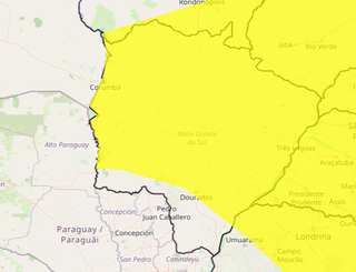 Ter&ccedil;a come&ccedil;a abafada e termina com chance de trovoada em MS