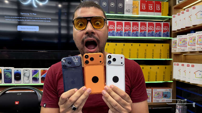 iPhone "17 Pro Max" por R$ 400? Galera troca carcaça para ostentar