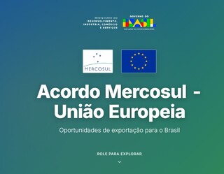 Governo lan&ccedil;a painel com oportunidades ap&oacute;s Acordo Mercosul&ndash;UE